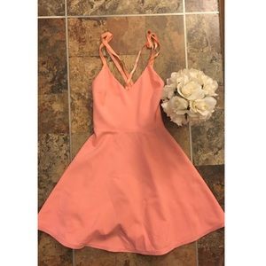 Elizabeth & James Creamsicle Fit and Flare Dress